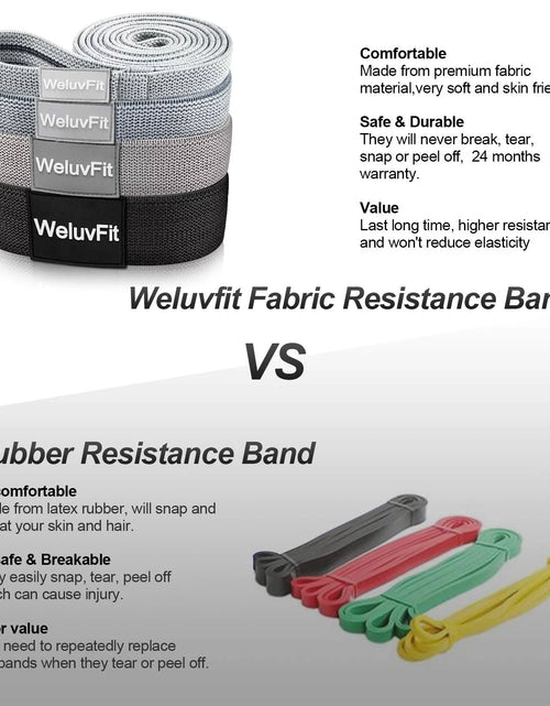Load image into Gallery viewer, Long Resistance Bands,  Workout Bands Resistance for Women and Men, Fitness Loop Booty Stretch Exercise Bands for Full Body Workout &amp; Weight Training, Pull up Assistance Bands for Home Gym
