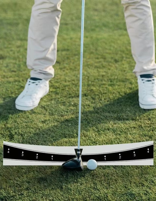 Load image into Gallery viewer, Golf Putting Track Golf Putter Trainer Calibration Track Putter Board Adjustable Range Golf Putter Trajectory Balancer Portable
