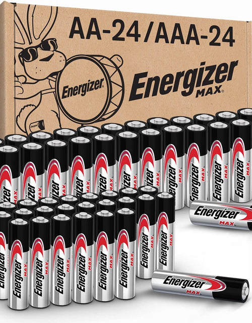 Load image into Gallery viewer, AA Batteries and AAA Batteries, 24 Max Double a Batteries and 24 Max Triple a Batteries Combo Pack, 48 Count
