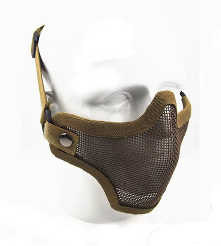 1 Pcs Outdoor Hunting Combat Metal Mesh Camouflage Protection Tactical Airsoft Mask Sports Safety Tactical Gear 3 Colours
