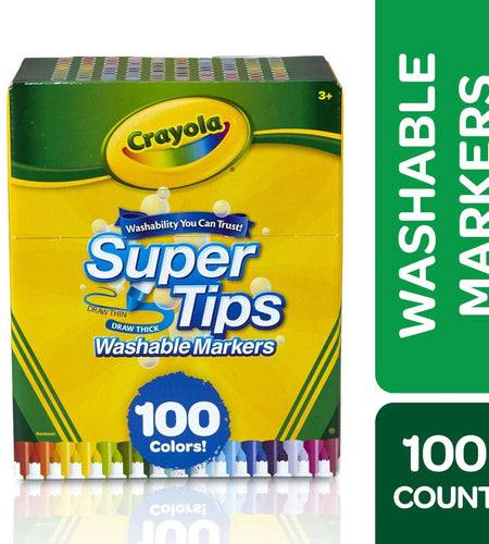 Super Tips Washable Markers for Kids, 100 Ct