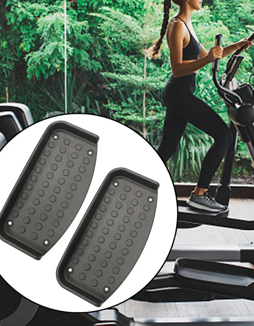 Load image into Gallery viewer, 2X Portable Elliptical Machine Pedals Durable Simple to Install Household Walking Machine Pedals for Exercise Office Home Gym Indoor Parts
