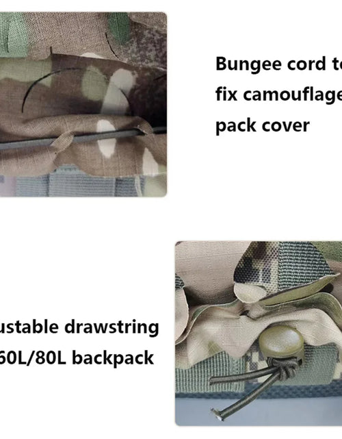 Load image into Gallery viewer, 3D Camo Net Tactical Backpack Cover Laser Cut Camouflage Pack Rucksack Cover Scrim Hunting Bag Accessories CS Wargame
