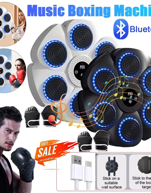 Load image into Gallery viewer, Music Boxing Machine BT Boxing Reaction Wall Mounted Target Type C Charging Boxing Training Punching Equipment for Kids Adults
