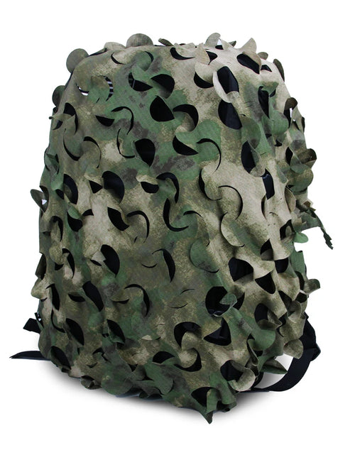 Load image into Gallery viewer, 3D Camo Net Tactical Backpack Cover Laser Cut Camouflage Pack Rucksack Cover Scrim Hunting Bag Accessories CS Wargame
