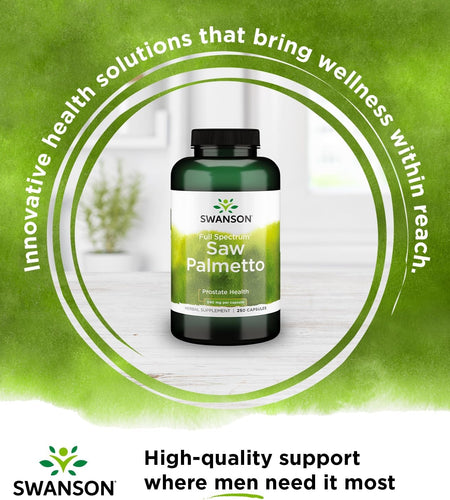 Saw Palmetto Herbal Supplement for Men Prostate Health Hair Supplement Urinary Health 540 Mg 250 Capsules