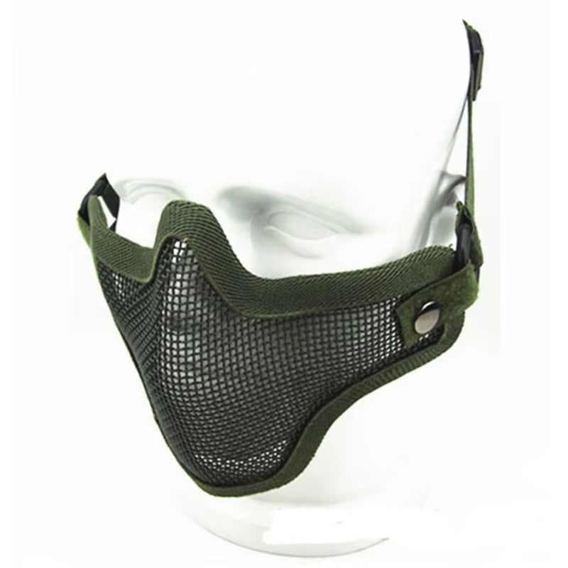 1 Pcs Outdoor Hunting Combat Metal Mesh Camouflage Protection Tactical Airsoft Mask Sports Safety Tactical Gear 3 Colours