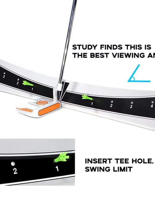 Load image into Gallery viewer, Golf Putting Track Golf Putter Trainer Calibration Track Putter Board Adjustable Range Golf Putter Trajectory Balancer Portable
