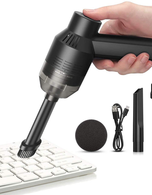 Load image into Gallery viewer, [Upgrade Mini Vacuum Cordless Vacuum Keyboard Cleaner Rechargeable Desk Vacuum for Cleaning Dust,Hair,Crumbs,Eraser Scrap,Cigarette Ash,Laptop,Pet House
