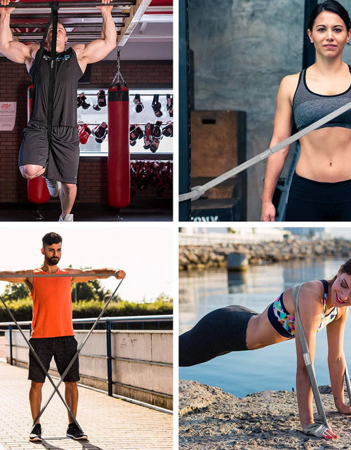Load image into Gallery viewer, Long Resistance Bands,  Workout Bands Resistance for Women and Men, Fitness Loop Booty Stretch Exercise Bands for Full Body Workout &amp; Weight Training, Pull up Assistance Bands for Home Gym
