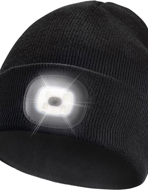 Load image into Gallery viewer, Unisex Beanie Hat with the Light Gifts for Men Dad Father USB Rechargeable Caps
