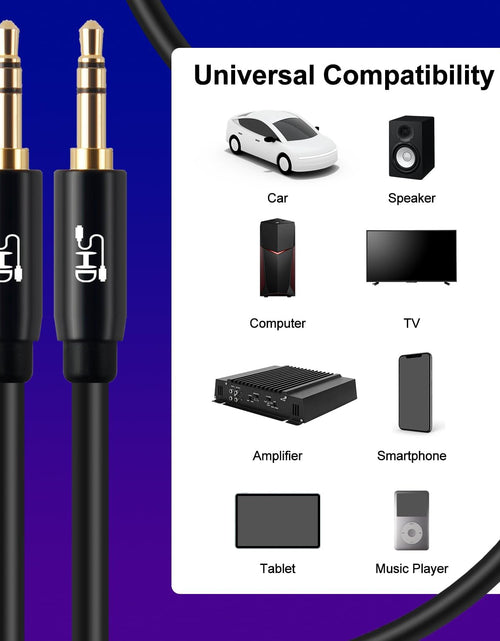 Load image into Gallery viewer, Aux Cable, 3.5Mm Audio Cable Aux for Car Auxiliary Audio Stereo Cable 3.5Mm Cord Premium Sound Dual Shielded with Gold Plated Connectors-10Feet
