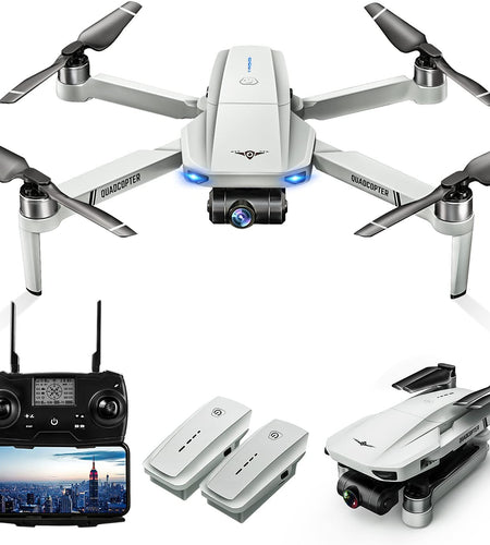 KF102 Drones with Camera for Adults 4K, GPS Drone with 2-Axis Gimbal Camera, Long Range Professional Drones for Beginners 5G FPV Transmission,2 Batteries 50Mins Flight Time Auto Return Home