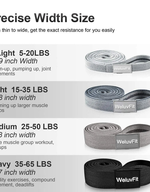 Load image into Gallery viewer, Long Resistance Bands,  Workout Bands Resistance for Women and Men, Fitness Loop Booty Stretch Exercise Bands for Full Body Workout &amp; Weight Training, Pull up Assistance Bands for Home Gym
