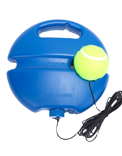 Load image into Gallery viewer, Heavy Duty Tennis Training Aids Base with Elastic Rope Ball Practice Self-Duty Rebound Tennis Trainer Partner Sparring Device
