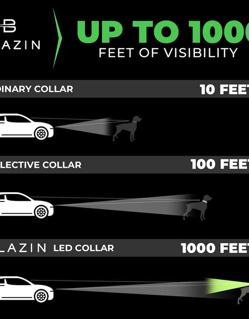 Load image into Gallery viewer, ' Safety LED Dog Collar – USB Rechargeable with Water Resistant Flashing Light
