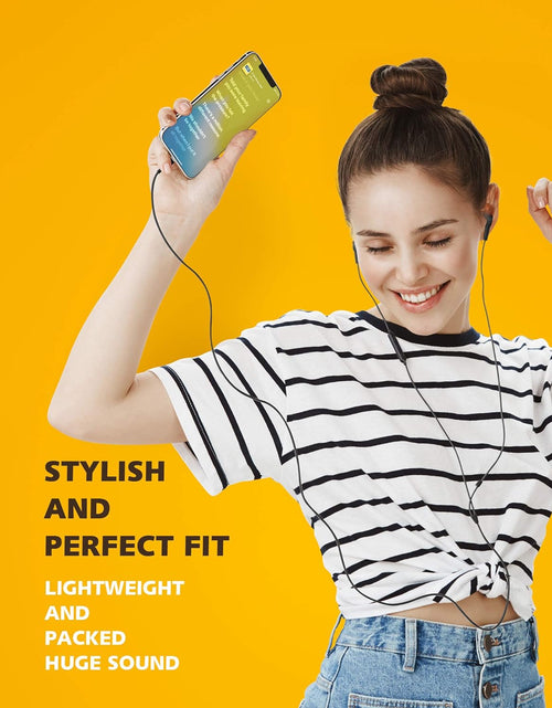 Load image into Gallery viewer, Lightning Headphones Earphones Earbuds Compatible Iphone 13 12 11 Pro Max Iphone X XS Max XR Iphone 8 plus Iphone 7 plus Mfi Certified with Microphone Controller Sweetflow Black
