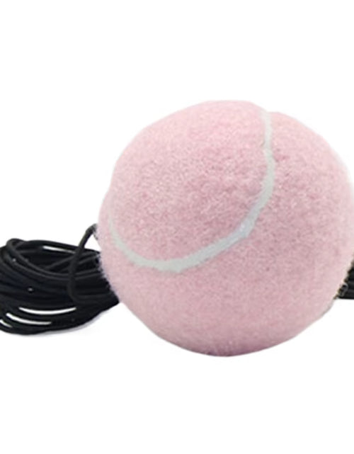 Load image into Gallery viewer, Heavy Duty Tennis Training Aids Base with Elastic Rope Ball Practice Self-Duty Rebound Tennis Trainer Partner Sparring Device
