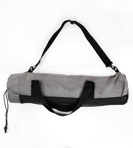 Yoga Bag, Adjustable, Fits Most Yoga Mats, 26" L X 6In Dia, High Quality Polyester, Dark Gray