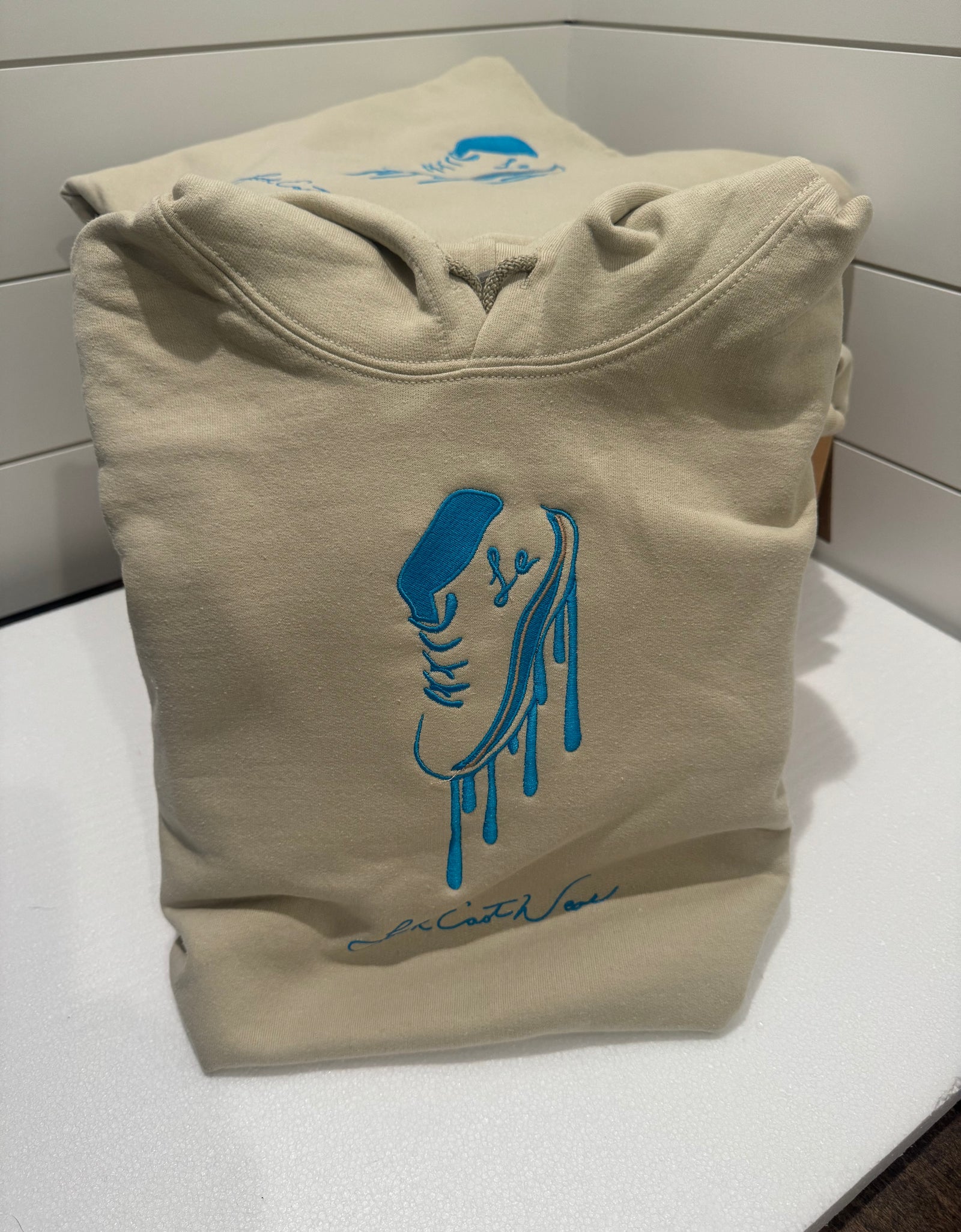 TAN Embroided Hoodie
