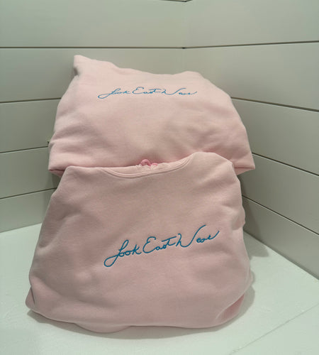 Embroided Hoodies Pink