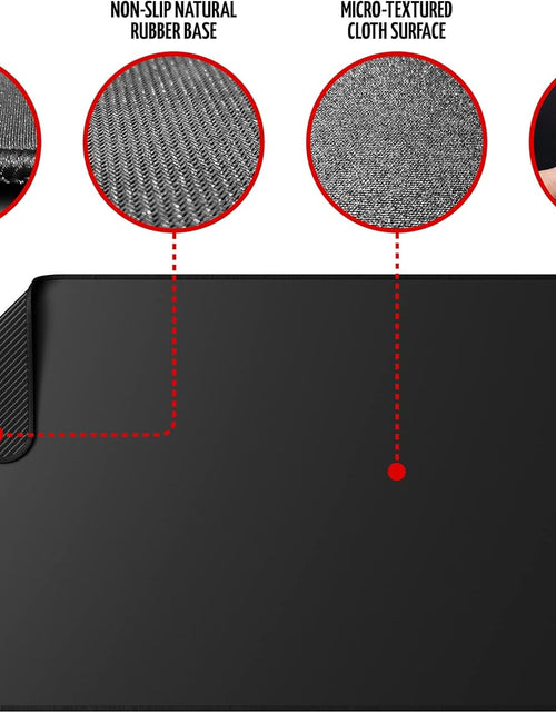 Load image into Gallery viewer, World'S Largest Gaming Mouse Pad Extended Large XXXL Black 48X24 with Stitched Edges 3XL - Laptop, Computer &amp; PC Desk Mat - Nonslip (3XL)
