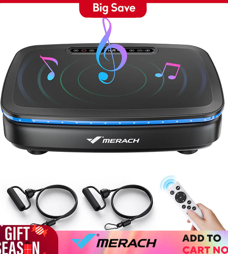 Vibration Plate Exercise Machine with Light Whole Body Workout Power Vibrate Platform Vibration Plate Lymphatic Drainage
