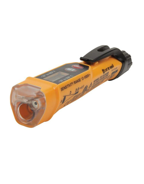 Load image into Gallery viewer, NCVT-4IR Non-Contact Volt Tester, 12 - 1000V AC Pen with IR Thermometer -22 to 482 Deg F, LED and Audible Alarms, Pocket Clip
