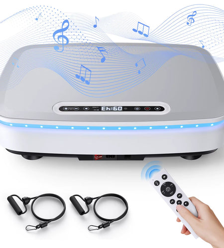 Vibration Plate Exercise Machine with Light Whole Body Workout Power Vibrate Platform Vibration Plate Lymphatic Drainage