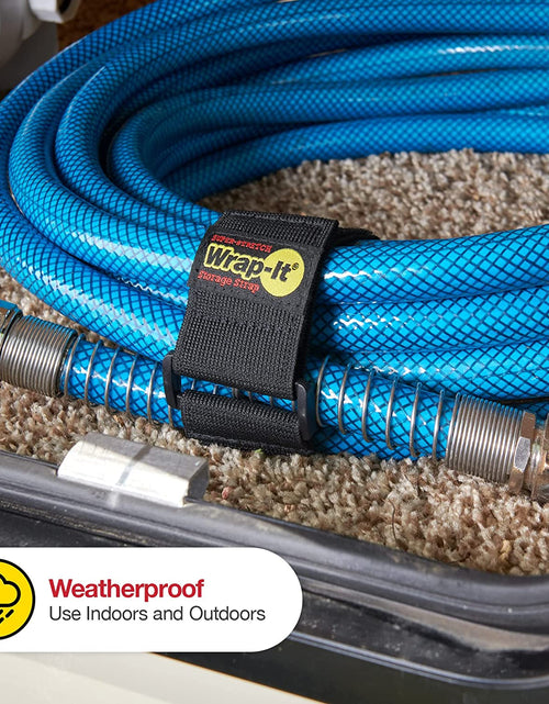 Load image into Gallery viewer, Super-Stretch  Straps, 12" (8 Pack) - Elastic Hook and Loop Cinch Straps - Extension Cord Organizer, Hose and Cables Straps, Cord Wrap, Cord Keeper, Garage and RV Storage Accessories
