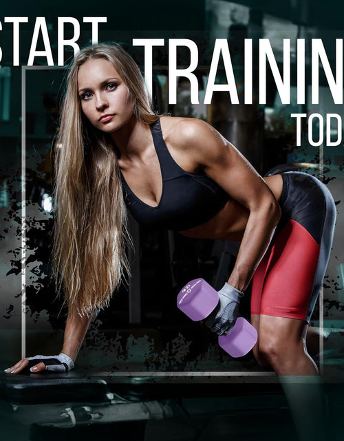 Load image into Gallery viewer, Neoprene Weights Dumbbells Set, Hand Weights for Women Dumbells Set Weights Non-Slip, Hex Shape, Free Weight Dumbbell Sets - Combo
