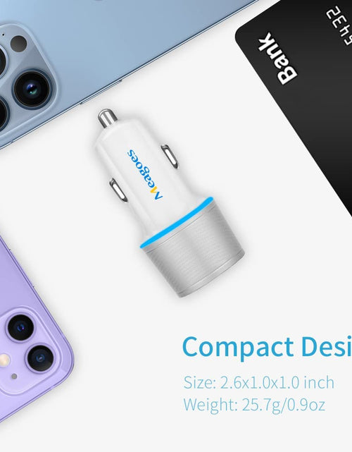 Load image into Gallery viewer, Fast USB C Car Charger,  20W PD Rapid Charging Adapter Compatible for Apple Iphone 14 Pro Max/14 Pro/14 Plus/14/13/12/Mini/11/Xs/Xr/X/8 Plus/Se 3-3.3Ft Mfi Certified Type C to Lightning Cable
