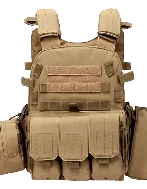 Load image into Gallery viewer, Camouflage Plate Carrier Vest Multi-Functional Paintball Airsoft Vest Adjustable Men Women Combat Equipment for Outdoor Cycling
