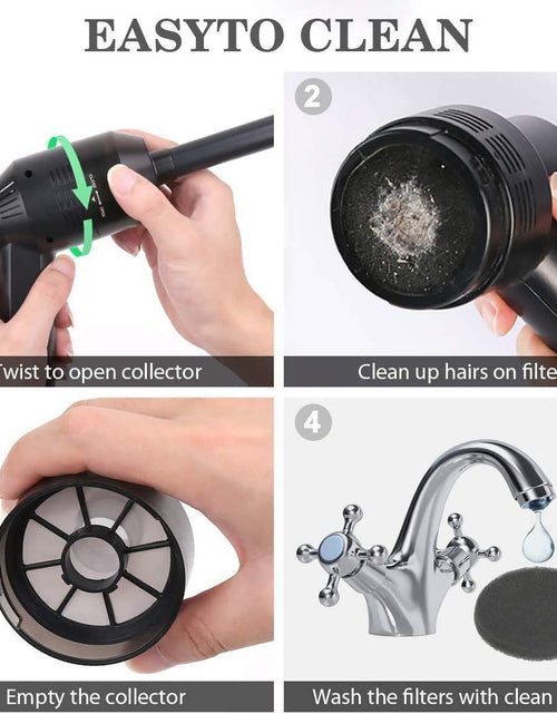 Load image into Gallery viewer, [Upgrade Mini Vacuum Cordless Vacuum Keyboard Cleaner Rechargeable Desk Vacuum for Cleaning Dust,Hair,Crumbs,Eraser Scrap,Cigarette Ash,Laptop,Pet House
