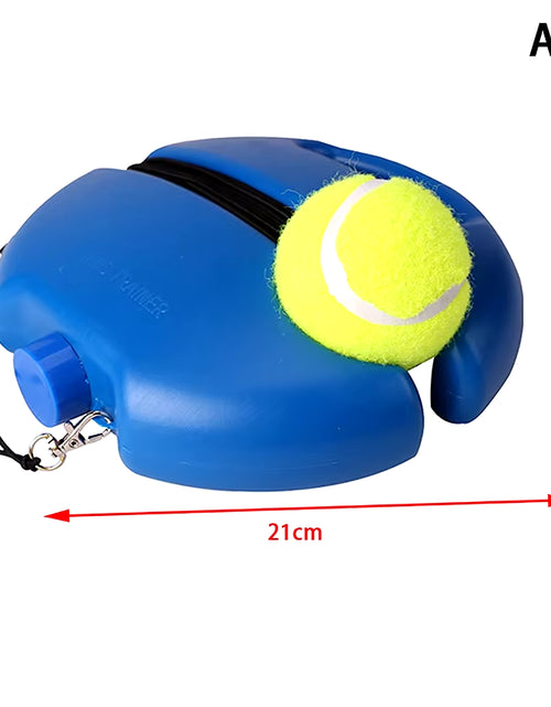 Load image into Gallery viewer, Heavy Duty Tennis Training Aids Base with Elastic Rope Ball Practice Self-Duty Rebound Tennis Trainer Partner Sparring Device
