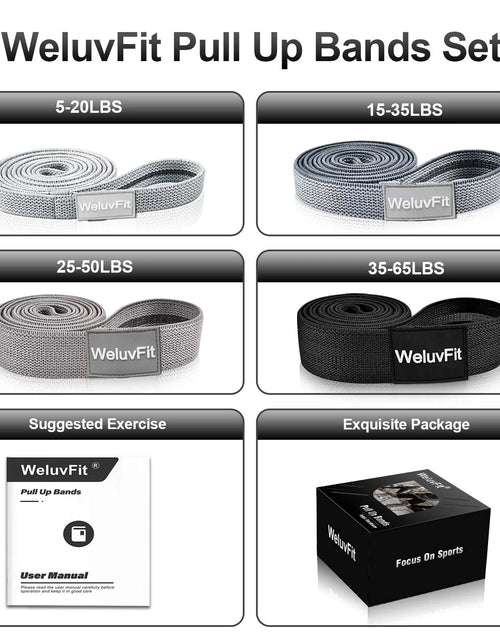 Load image into Gallery viewer, Long Resistance Bands,  Workout Bands Resistance for Women and Men, Fitness Loop Booty Stretch Exercise Bands for Full Body Workout &amp; Weight Training, Pull up Assistance Bands for Home Gym
