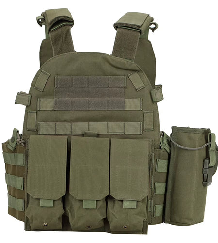 Camouflage Plate Carrier Vest Multi-Functional Paintball Airsoft Vest Adjustable Men Women Combat Equipment for Outdoor Cycling