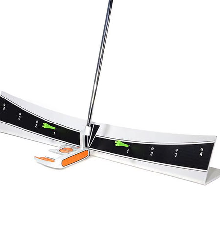 Golf Putting Track Golf Putter Trainer Calibration Track Putter Board Adjustable Range Golf Putter Trajectory Balancer Portable
