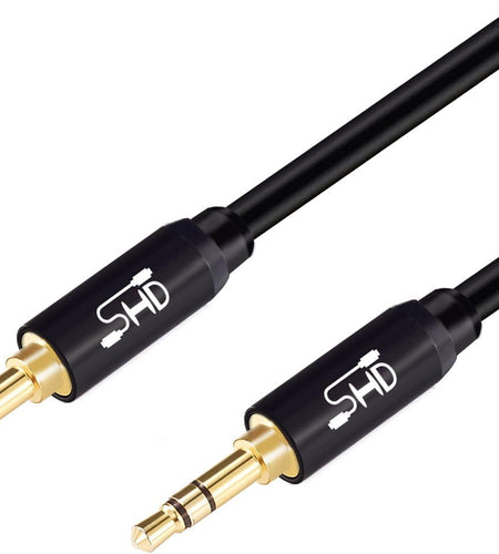 Aux Cable, 3.5Mm Audio Cable Aux for Car Auxiliary Audio Stereo Cable 3.5Mm Cord Premium Sound Dual Shielded with Gold Plated Connectors-10Feet