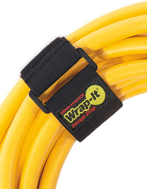 Load image into Gallery viewer, Super-Stretch  Straps, 12" (8 Pack) - Elastic Hook and Loop Cinch Straps - Extension Cord Organizer, Hose and Cables Straps, Cord Wrap, Cord Keeper, Garage and RV Storage Accessories
