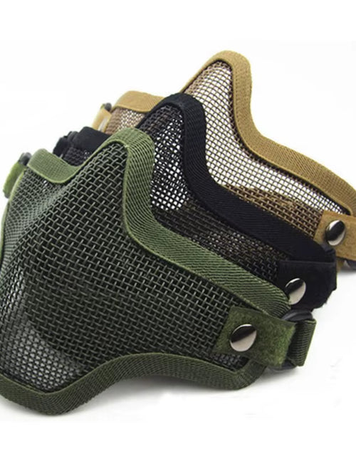 Load image into Gallery viewer, 1 Pcs Outdoor Hunting Combat Metal Mesh Camouflage Protection Tactical Airsoft Mask Sports Safety Tactical Gear 3 Colours
